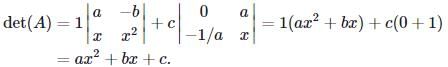 Formula Sheet And Example Matrices And Determinants Business