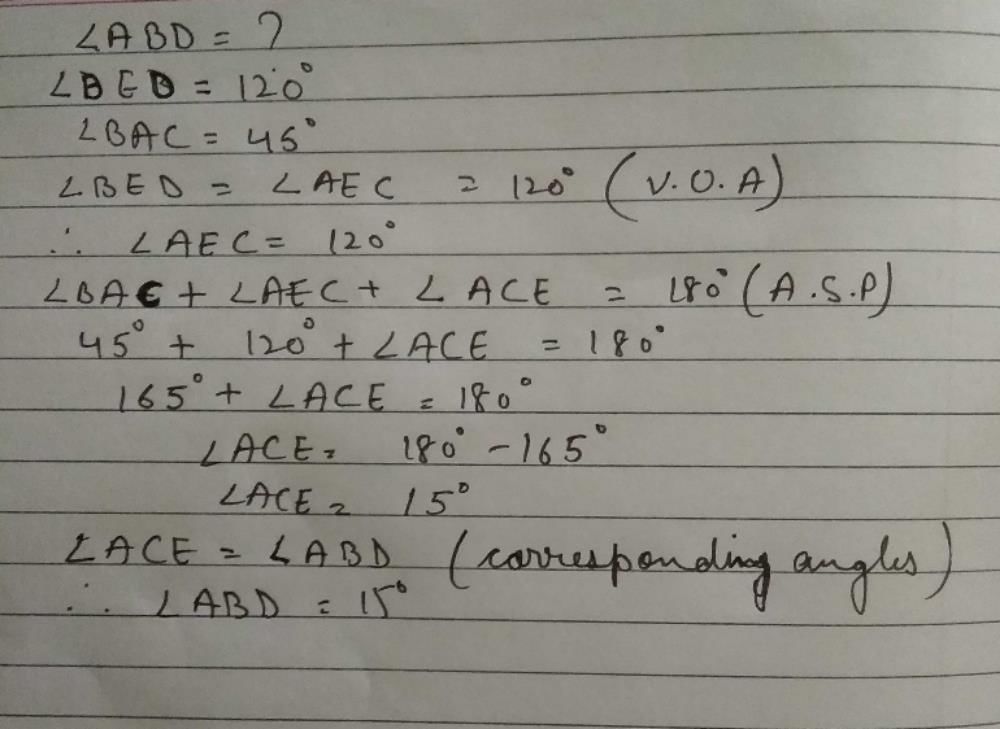 In The Given Figure Two Chords AB And CD Of A Circle Intersect Each