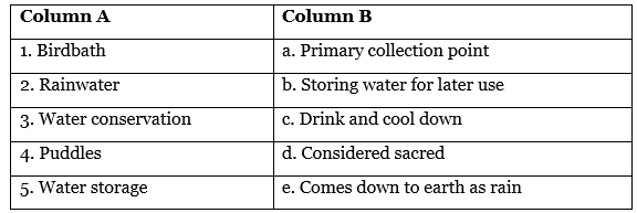 Worksheet Solutions Water A Precious Gift EVS Class 3 The World