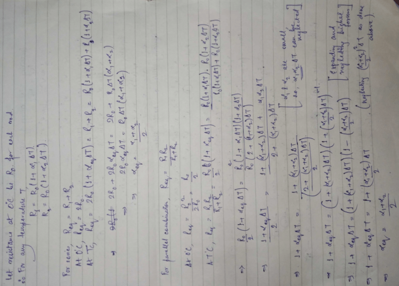 Two Conductors Have The Same Resistance At Anddeg C But Their