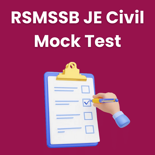 RSMSSB JE Civil Mock Test Series 2025