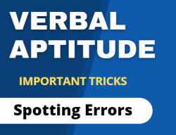 Important Tricks: Spotting Errors Video Lecture | Study Verbal Ability ...