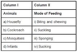 NCERT Exemplar Solutions: Nutrition in Animals - Notes | Study Science  Class 7 - Class 7