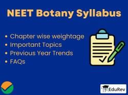 NEET 2025 Botany Syllabus With Weightage PDF Download