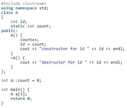 a)constructor for id 1constructor for id 2constructor for id ...
