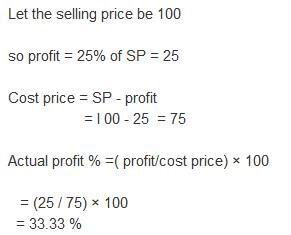 A shopkeeper wrongly calculates his profit on SP and finds it to be 25% ...