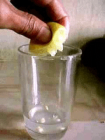 Squeezing a Lemon.