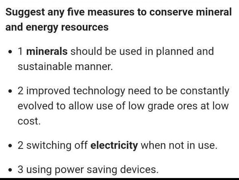 how-do-you-conserve-mineral-resources-edurev-class-10-question