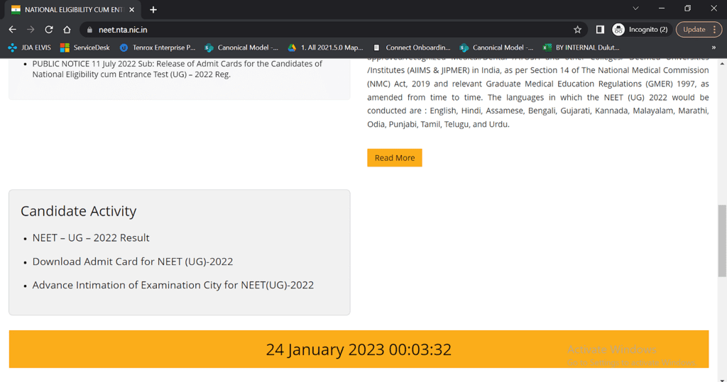 NEET Admit Card 2023 (Out): Download Link, Steps to Download & Other Details