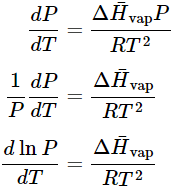 The Clausius-Clapeyron Equation | Chemistry Optional Notes for UPSC