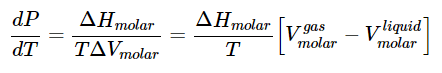 The Clausius-Clapeyron Equation | Chemistry Optional Notes for UPSC