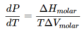 The Clausius-Clapeyron Equation | Chemistry Optional Notes for UPSC