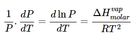 The Clausius-Clapeyron Equation | Chemistry Optional Notes for UPSC