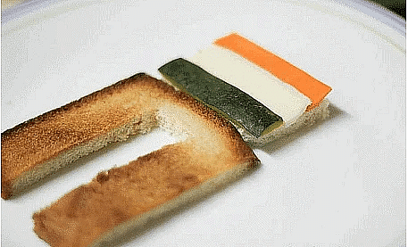 Craft Ideas: India Gate Tricolor Food Art Notes | Study Hands on Art & Craft - Class 1