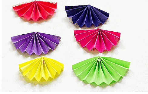 Craft Ideas: Colorful Diwali Paper Diya Craft Notes | Study Hands on Art & Craft - Class 1