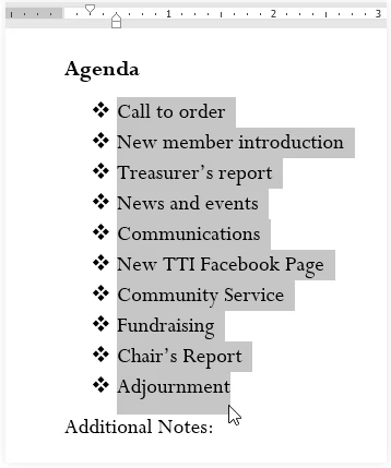 Lists Notes | Study How to become an Expert of MS Word - Class 6