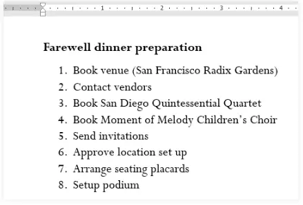 Lists Notes | Study How to become an Expert of MS Word - Class 6