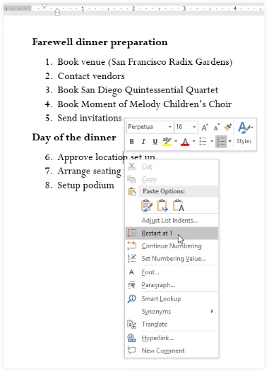 Lists Notes | Study How to become an Expert of MS Word - Class 6