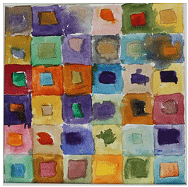 Craft Ideas: Abstract Squares Notes | Study Art and Craft - Class 6