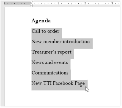 Lists Notes | Study How to become an Expert of MS Word - Class 6