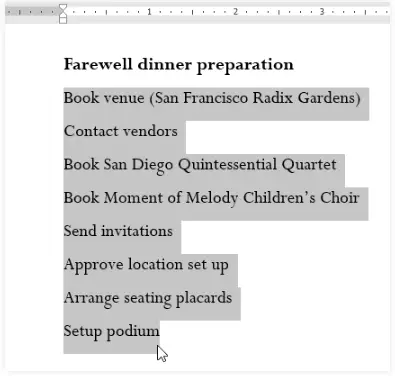 Lists Notes | Study How to become an Expert of MS Word - Class 6
