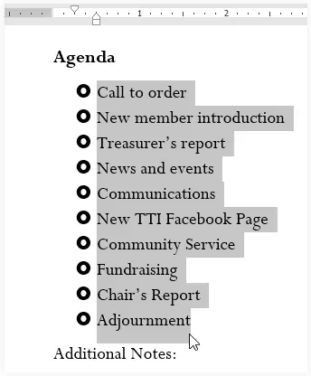 Lists Notes | Study How to become an Expert of MS Word - Class 6