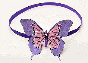 Craft Ideas: Butterfly Headband Notes | Study Drawing (Art & Craft) - Class 3