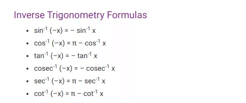 List of Essential Trigonometry formulas for Class 10, 11, and 12 ...