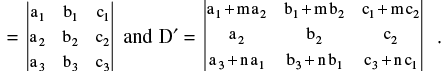 Important Determinant Formulas Formulas for JEE and NEET