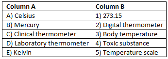 Worksheet Solutions: Temperature and its Measurement