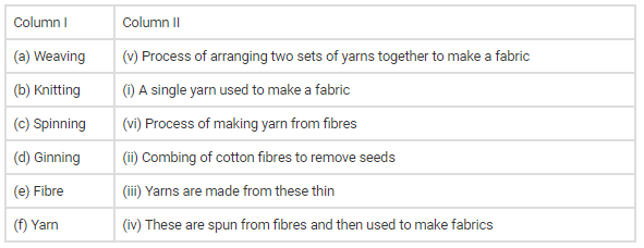 NCERT Exemplar Solutions: Fibre to Fabric | Advance Learner Course: Science Class 5