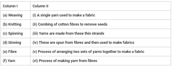 NCERT Exemplar Solutions: Fibre to Fabric | Advance Learner Course: Science Class 5