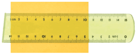 Correct method of placing the scale with broken end