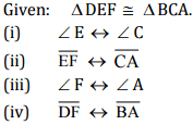 NCERT Solutions for Class 8 Maths - Congruence of Triangles