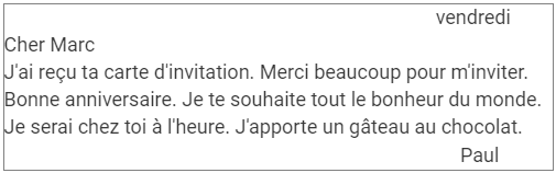 Worksheet Solutions: Des invitations - French for Class 8 PDF Download