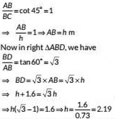 Class 10 Maths Chapter 9 Previous Year Questions - Some Application of Trigonometry