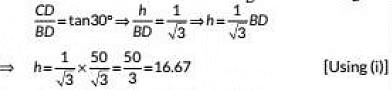 Class 10 Maths Chapter 9 Previous Year Questions - Some Application of Trigonometry