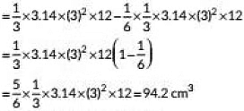 Class 10 Maths Chapter 12 Previous Year Questions - Surface Area and Volumes