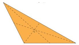 Procedure - To illustrate that the Medians of a Triangle Concur at a Point (called the Centroid) | Extra Documents & Tests for Class 9