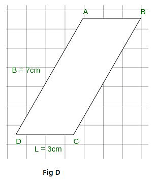 Procedure - To show that the Area of Parallelogram is Product of its Base and Height, Class 9 Math | Extra Documents & Tests for Class 9