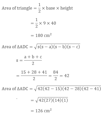 Heron’s Formula Class 9 Notes Maths Chapter 10