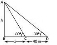 Class 10 Maths Chapter 9 Previous Year Questions - Some Application of Trigonometry