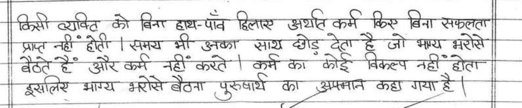 Class 10 Hindi (A): Topper`s Answer Sheet (2019) | Hindi Class 10