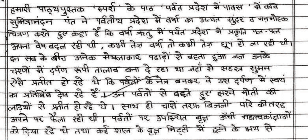Class 10 Hindi (B): Topper`s Answer Sheet (2019) | Hindi Class 10