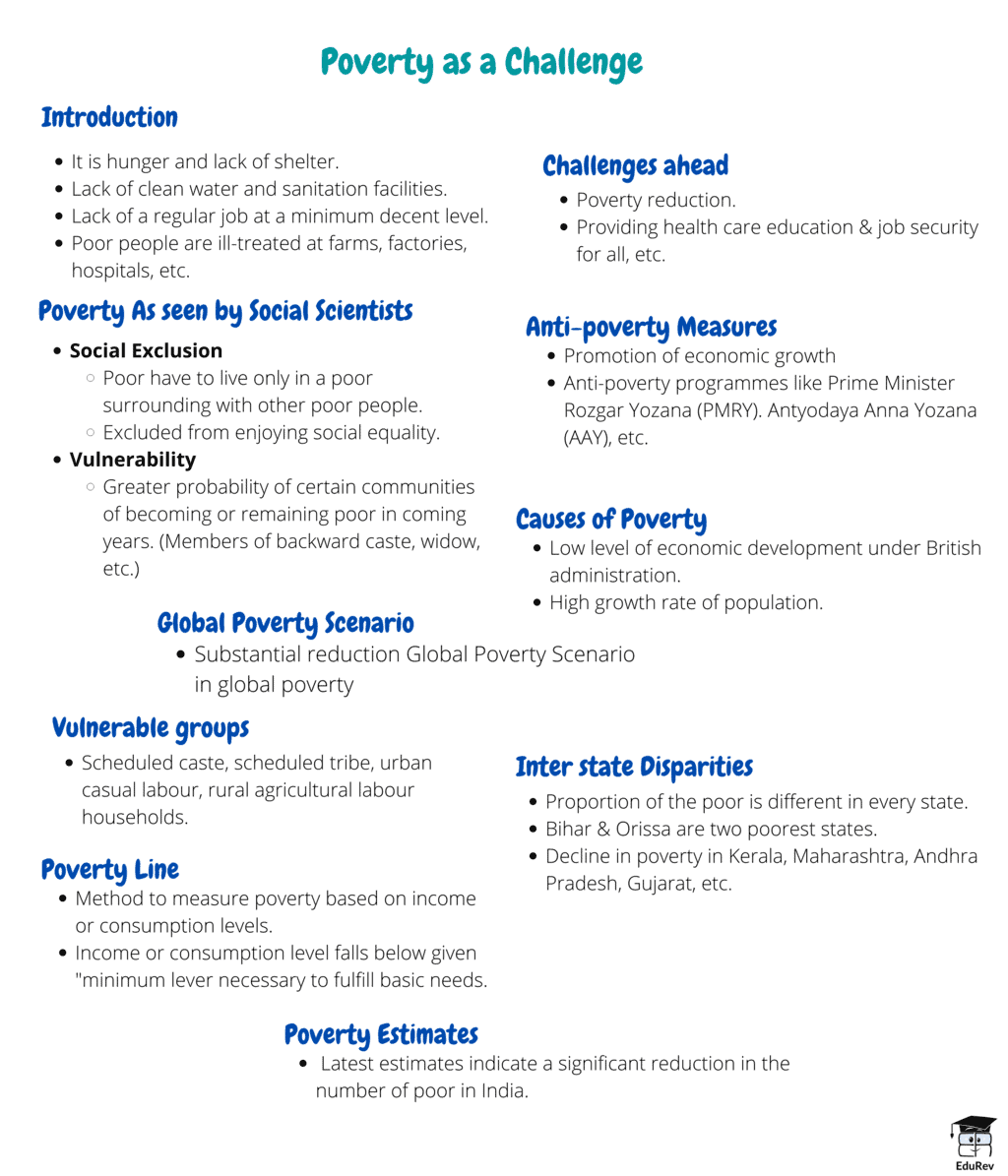 poverty as a challenge class 9 summary