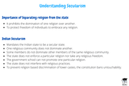 Mindmap Understanding Secularism Social Studies SST Class 8 PDF 