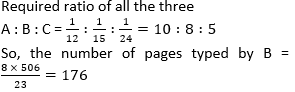 A, B And C Have To Type 506 Pages To Finish An Assignment. A Can Type A ...