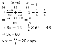 A Can Do A Piece Of Work In 24 Days, B In 32 Days And C In 64 Days ...