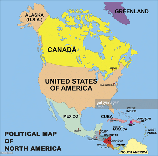 Geography of North America- 1 - Additional Study Material for UPSC PDF ...