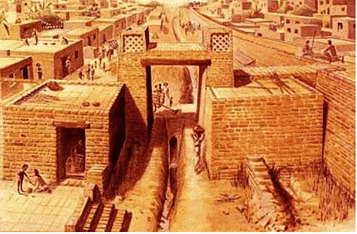 Artist`s Rendition of Harappa